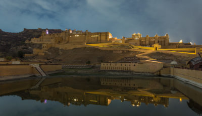 Amer fort in the night