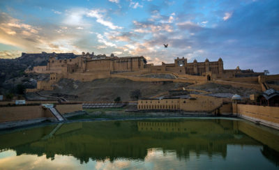 Amer fort in the evening
