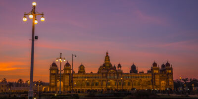Mysore Palace at dusk